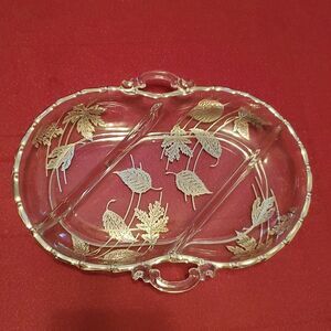 Silver City Glass Candy/Relish Dish